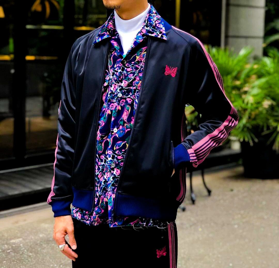 Needles Needles R.C. Track Jacket in Black and Pink Size US XL / EU 56 / 4 - 8 Thumbnail