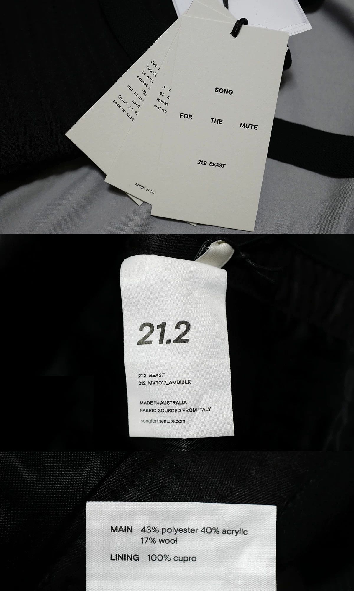 Song For The Mute song for the mute apron vest Size US L / EU 52-54 / 3 - 5 Thumbnail