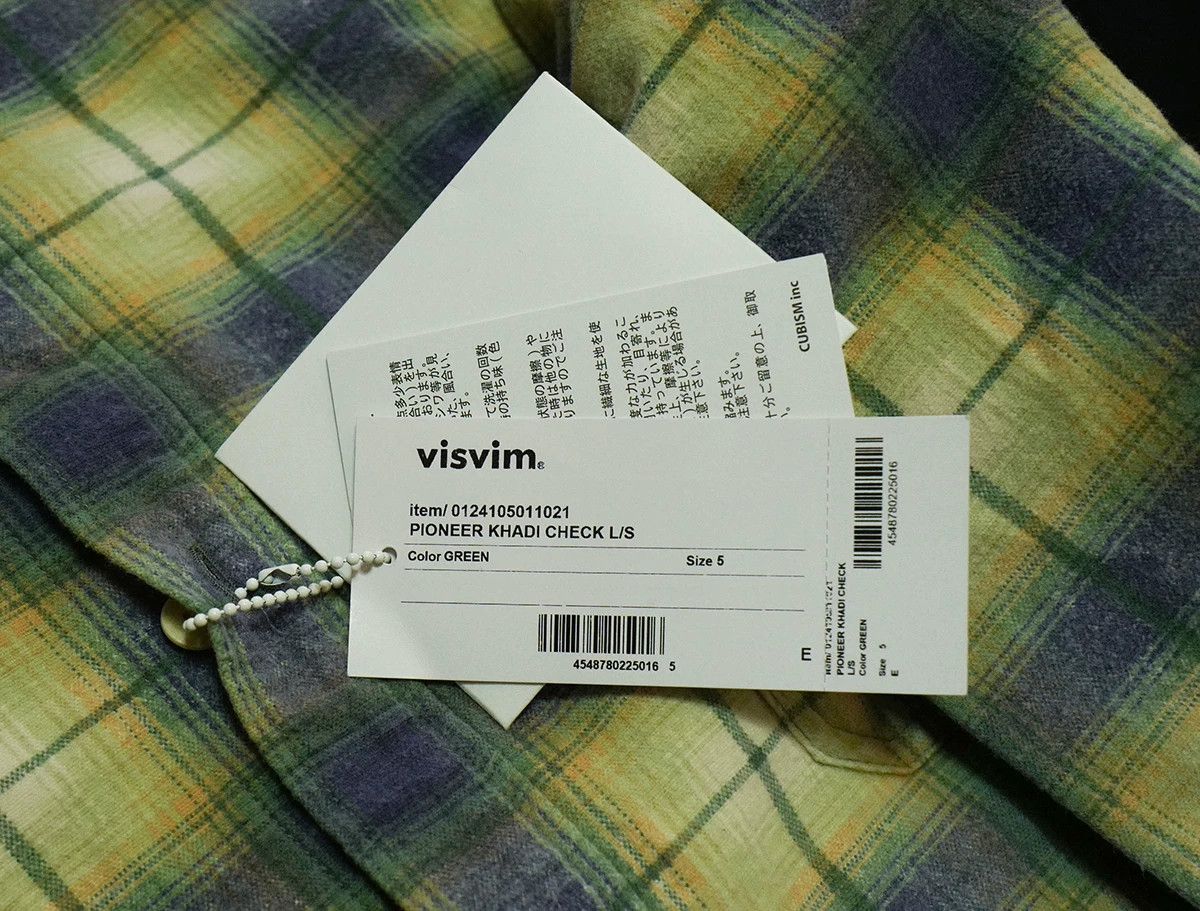 Visvim visvim pioneer khadi check long sleeve shirt Size US XXL / EU 58 / 5 - 6 Thumbnail