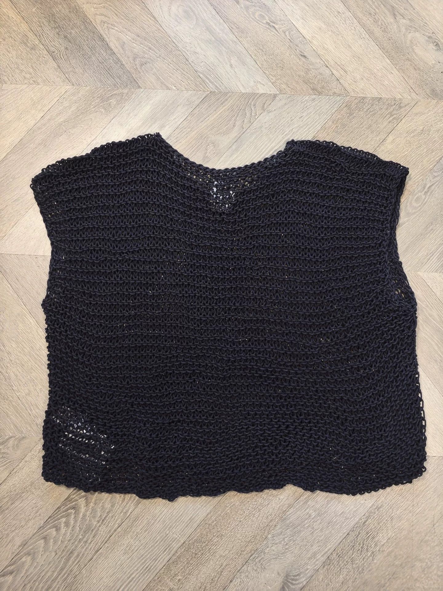 Visvim visvim hand-knit lattice vest in black Size US L / EU 52-54 / 3 - 3 Thumbnail