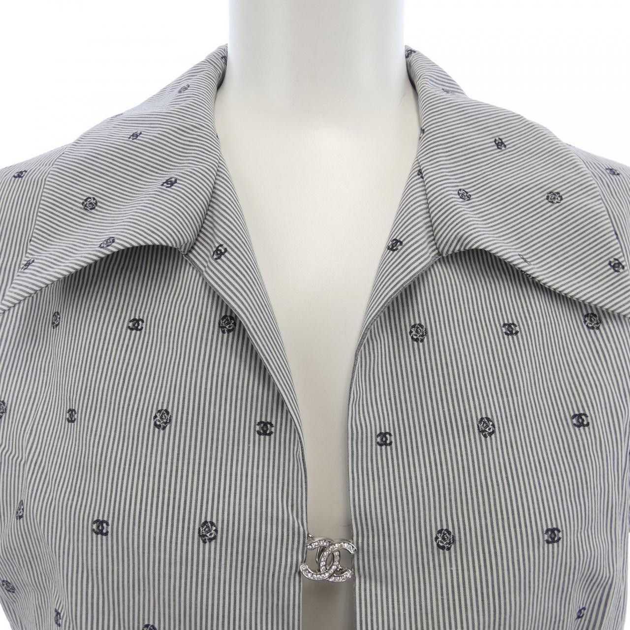 Chanel Chanel Chanel LOOK13 S/S Shirt Cotton Tops P76758V63866 DUTY FREE for USA Size ONE SIZE - 6 Thumbnail