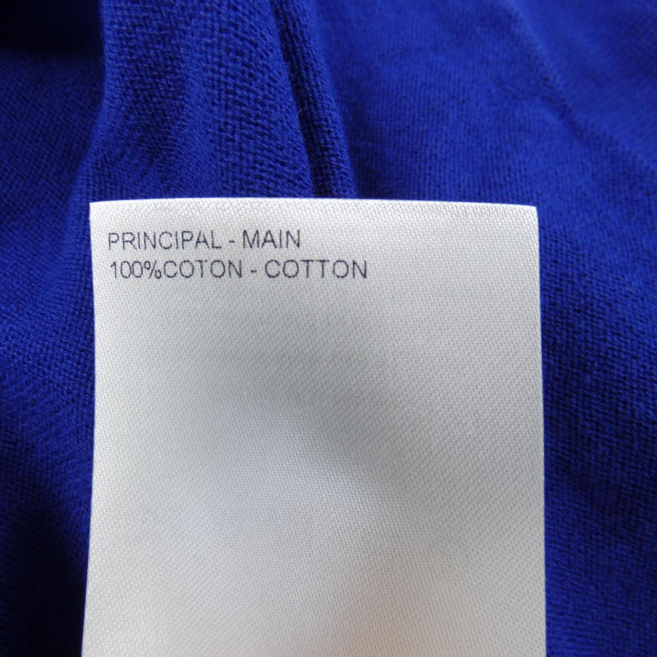 Louis Vuitton Louis Vuitton Louis Vuitton Signature Short Sleeve Cotton Knit Cotton Tops HRN47WZ34 DUTY FREE for USA Size ONE SIZE - 3 Thumbnail