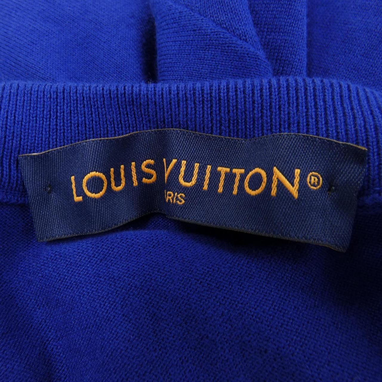 Louis Vuitton Louis Vuitton Louis Vuitton Signature Short Sleeve Cotton Knit Cotton Tops HRN47WZ34 DUTY FREE for USA Size ONE SIZE - 4 Thumbnail