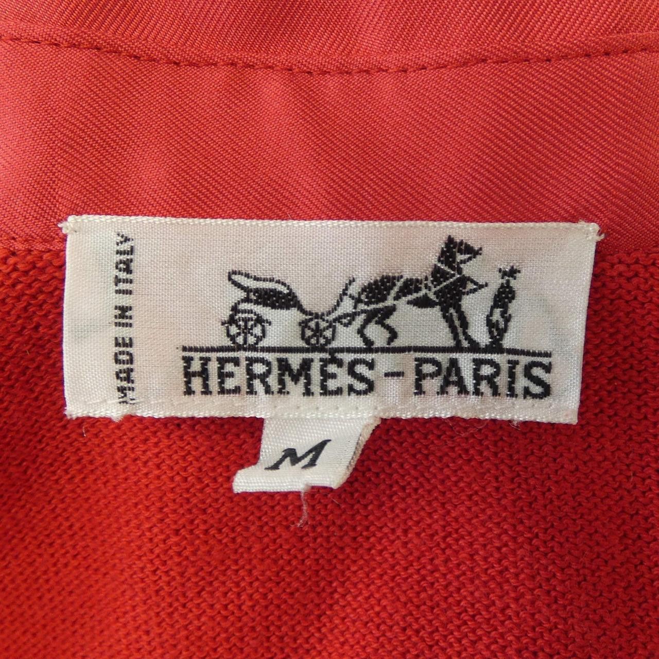 Hermes Hermes Hermès BRIDES DE GALA Twillene Silk Cotton Cashmere Polo Shirt Cotton Tops DUTY FREE for USA Size ONE SIZE - 4 Thumbnail