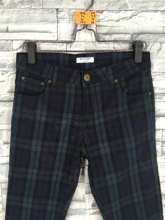 Vintage Vintage Checkered Pants Ladies Skinny Pants 90's Plaid ...