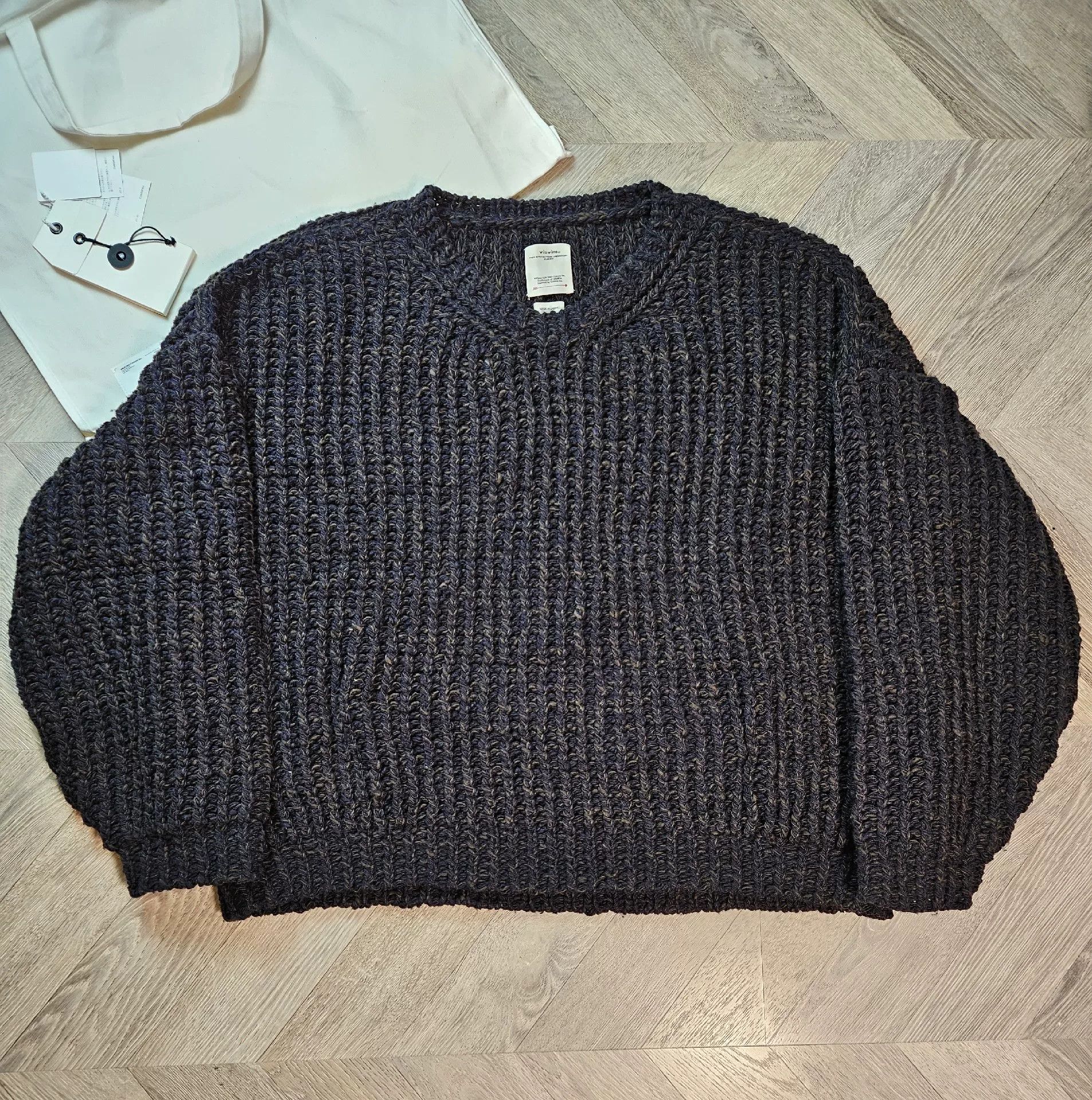 Visvim visvim hand-knit crew sweater in unique dye Size US M / EU 48-50 / 2 - 2 Thumbnail