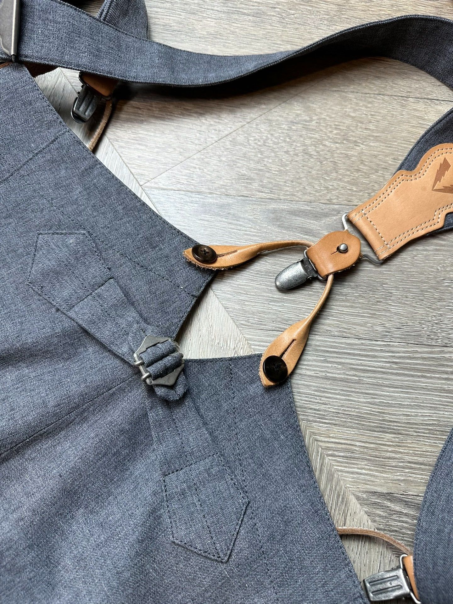 Visvim visvim anton suspender pants in gray Size US 30 / EU 46 - 4 Thumbnail