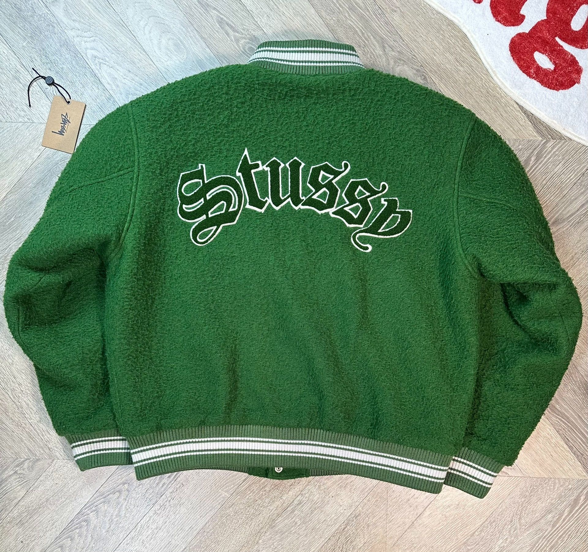 Stussy stussy fw22 casentino wool varsity jacket Size US XL / EU 56 / 4 - 2 Thumbnail