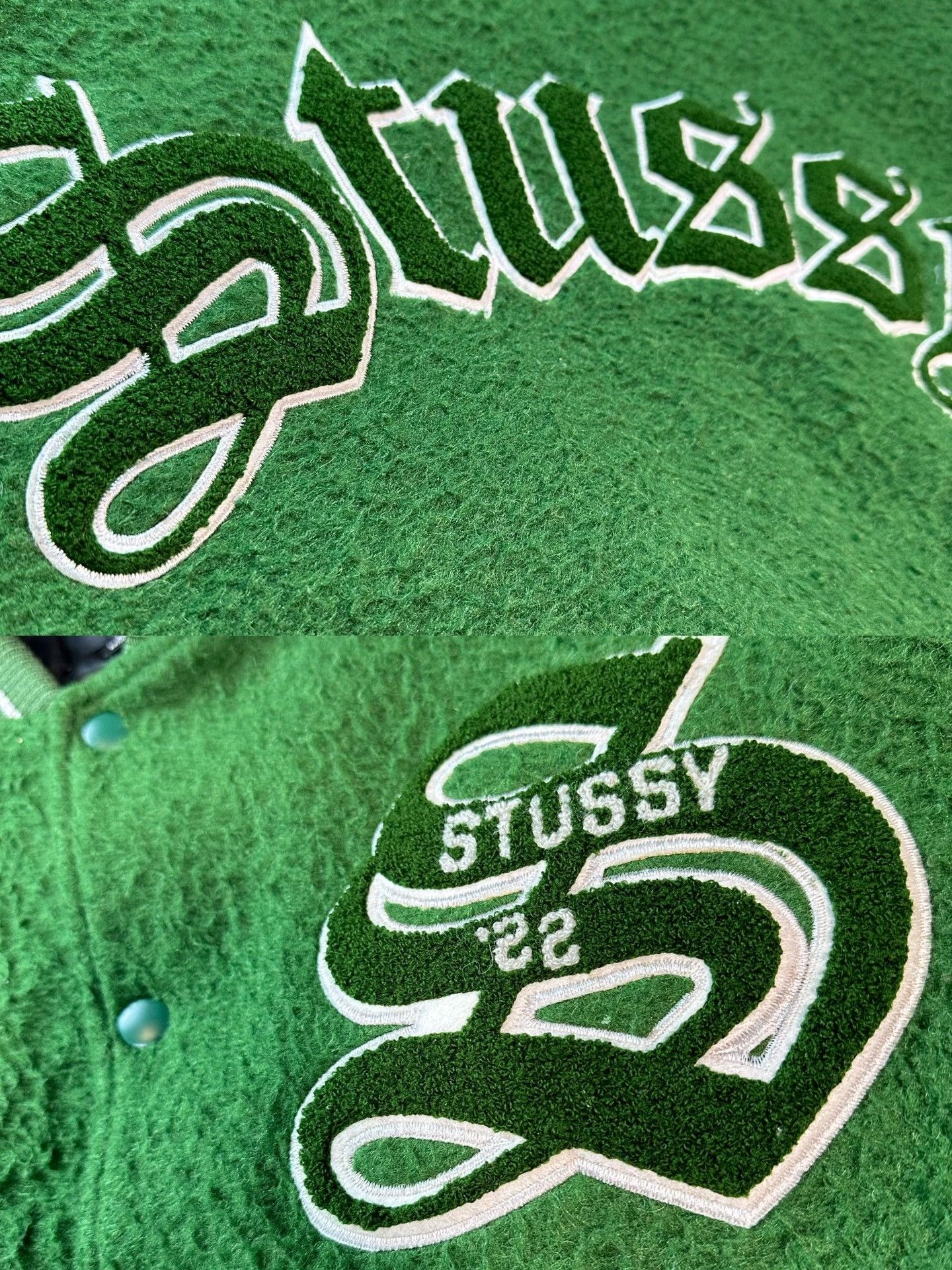 Stussy stussy fw22 casentino wool varsity jacket Size US XL / EU 56 / 4 - 4 Thumbnail