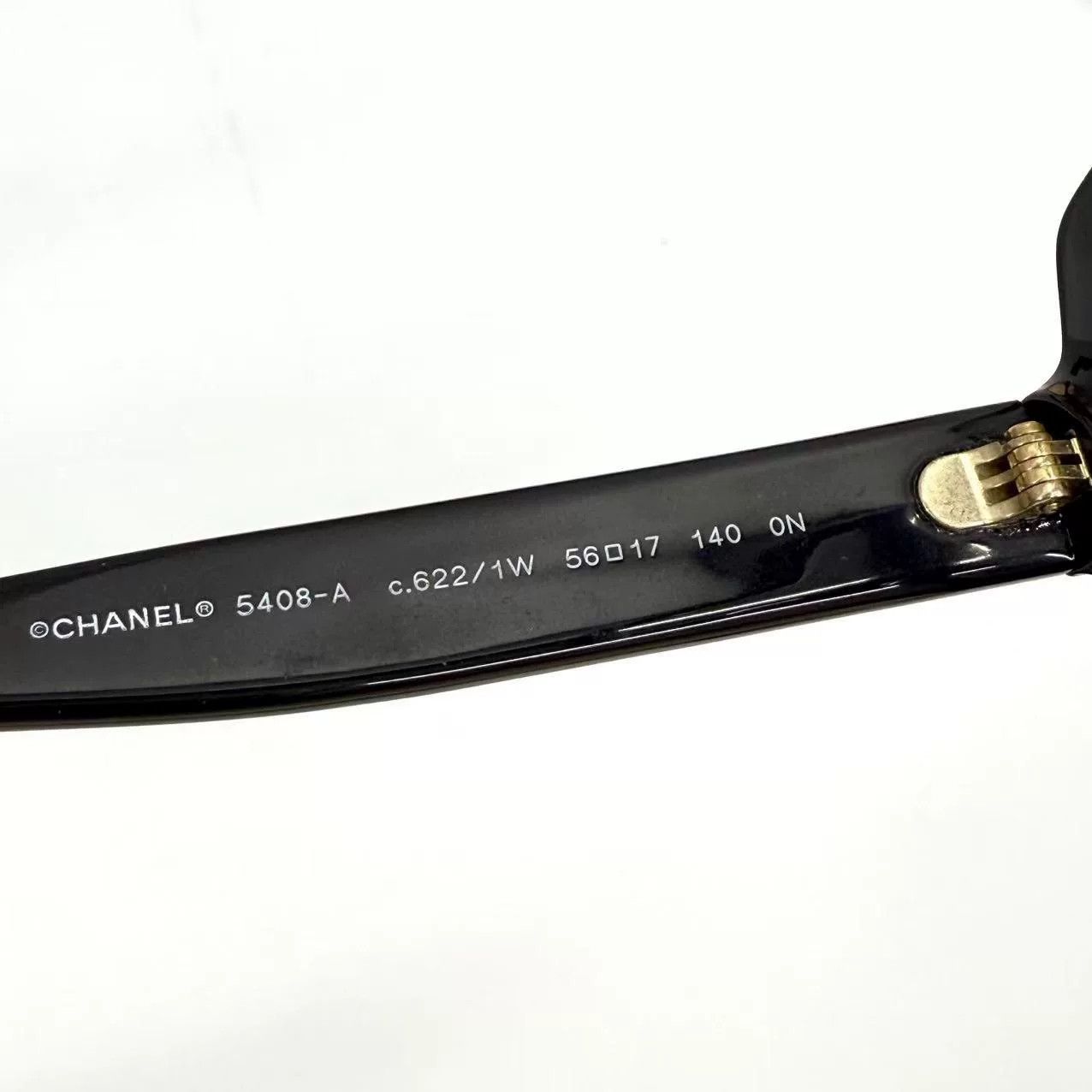 Chanel Chanel Black Gold Letter Plain Glasses Size ONE SIZE - 7 Thumbnail