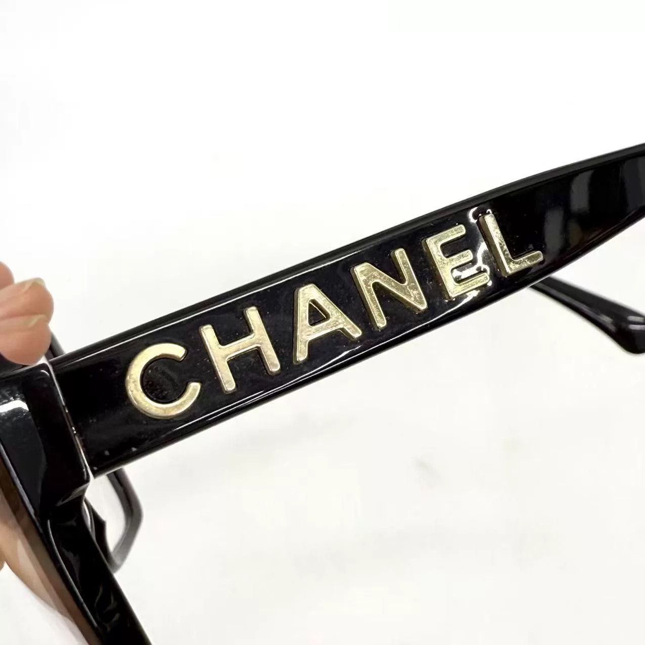 Chanel Chanel Black Gold Letter Plain Glasses Size ONE SIZE - 5 Thumbnail