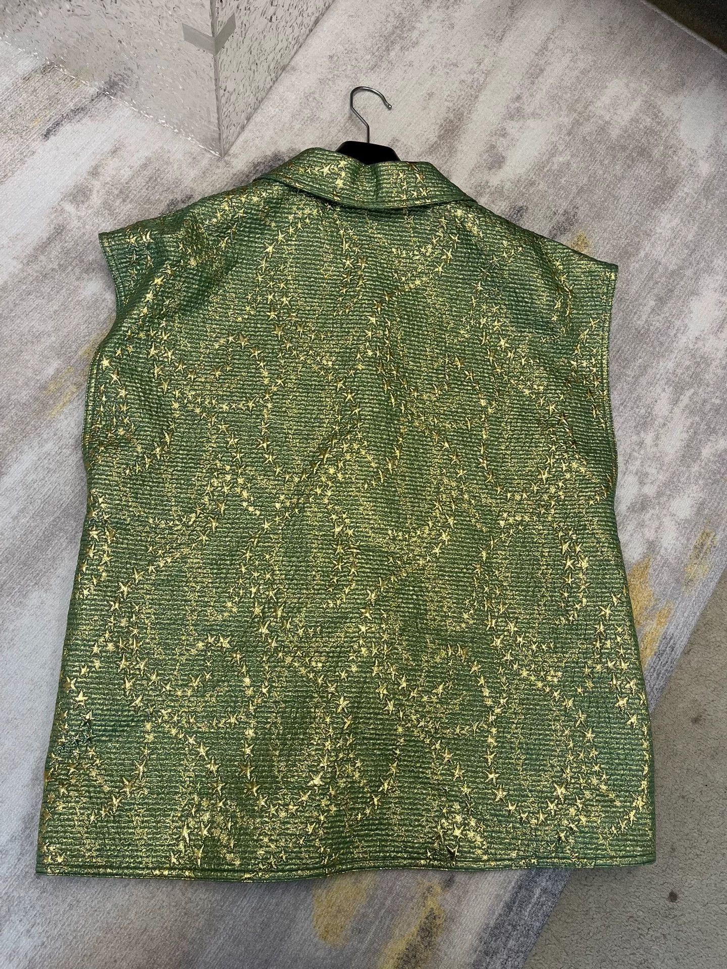 Gucci Gucci Green Sequined Sleeveless Vest Size US S / EU 44-46 / 1 - 4 Thumbnail