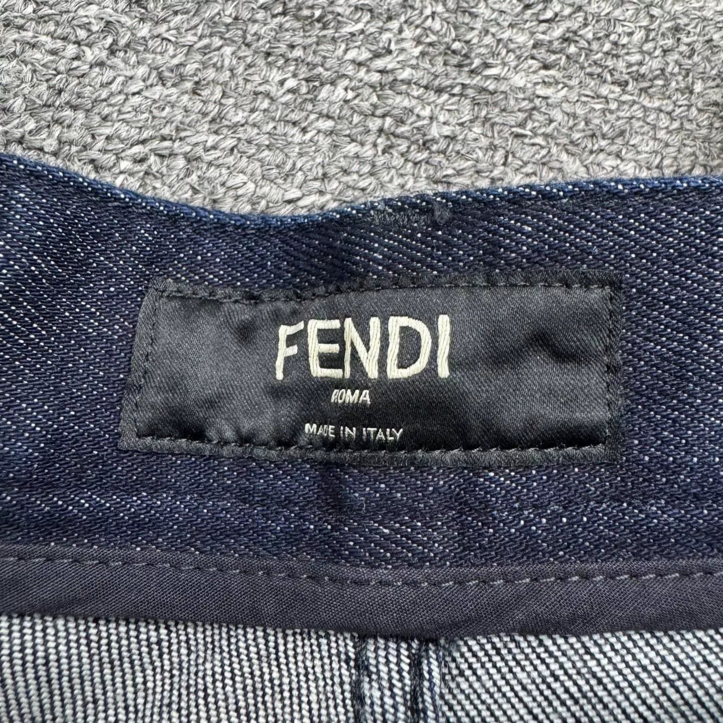 Fendi Fendi Embroidered Logo Denim Jeans Size US 36 / EU 52 - 2 Thumbnail