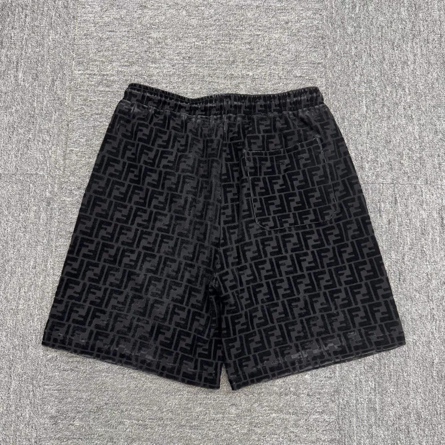 Fendi Fendi Double F Flocked Shorts Size US 33 - 7 Thumbnail