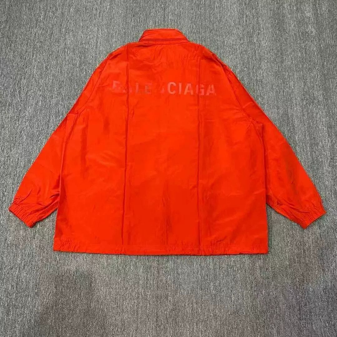 Balenciaga Balenciaga Red Embroidered Logo Jacket Size US M / EU 48-50 / 2 - 2 Thumbnail