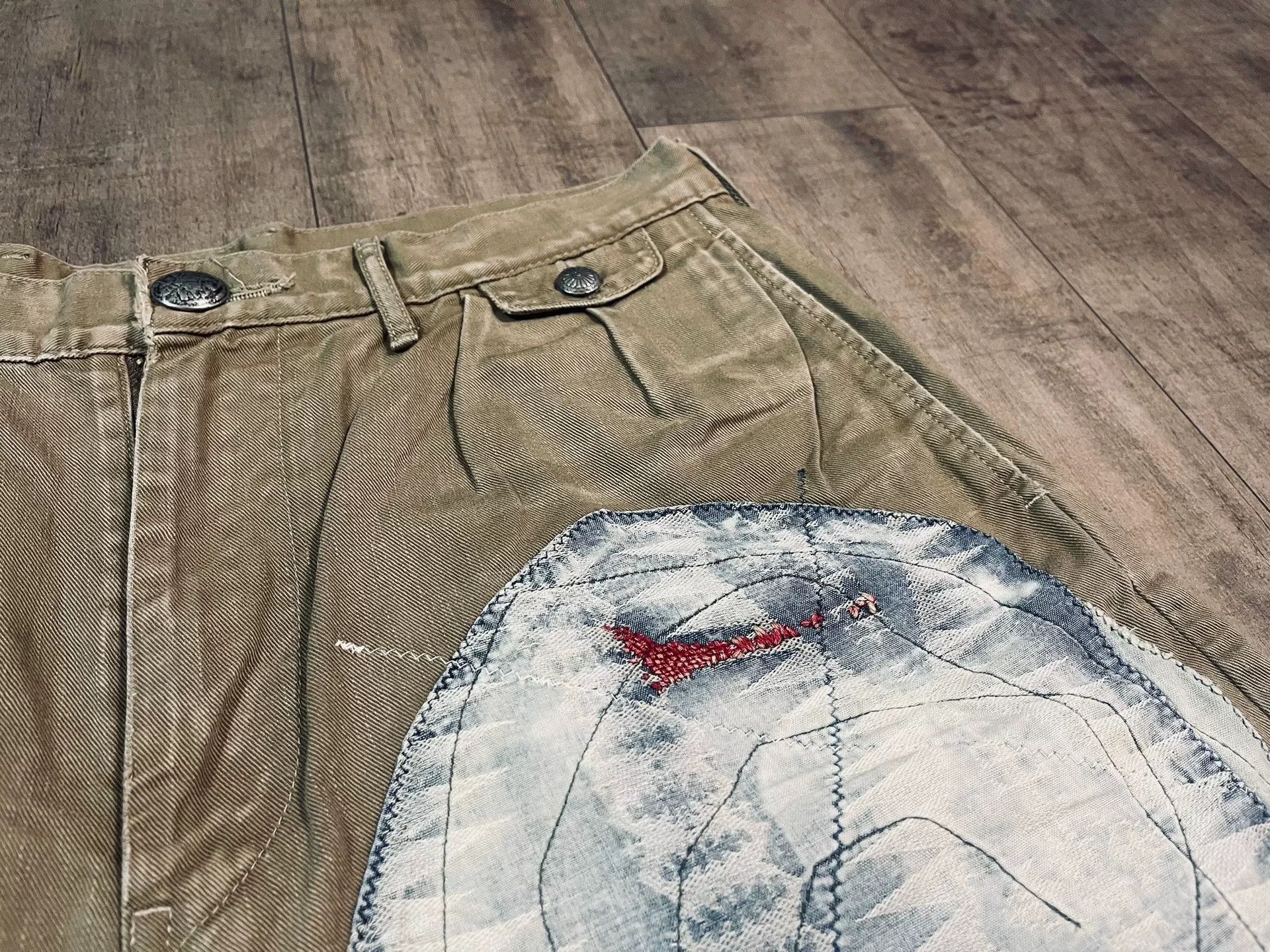 Kapital Kapital Vintage Patchwork Casual Shorts Size US 34 / EU 50 - 2 Thumbnail