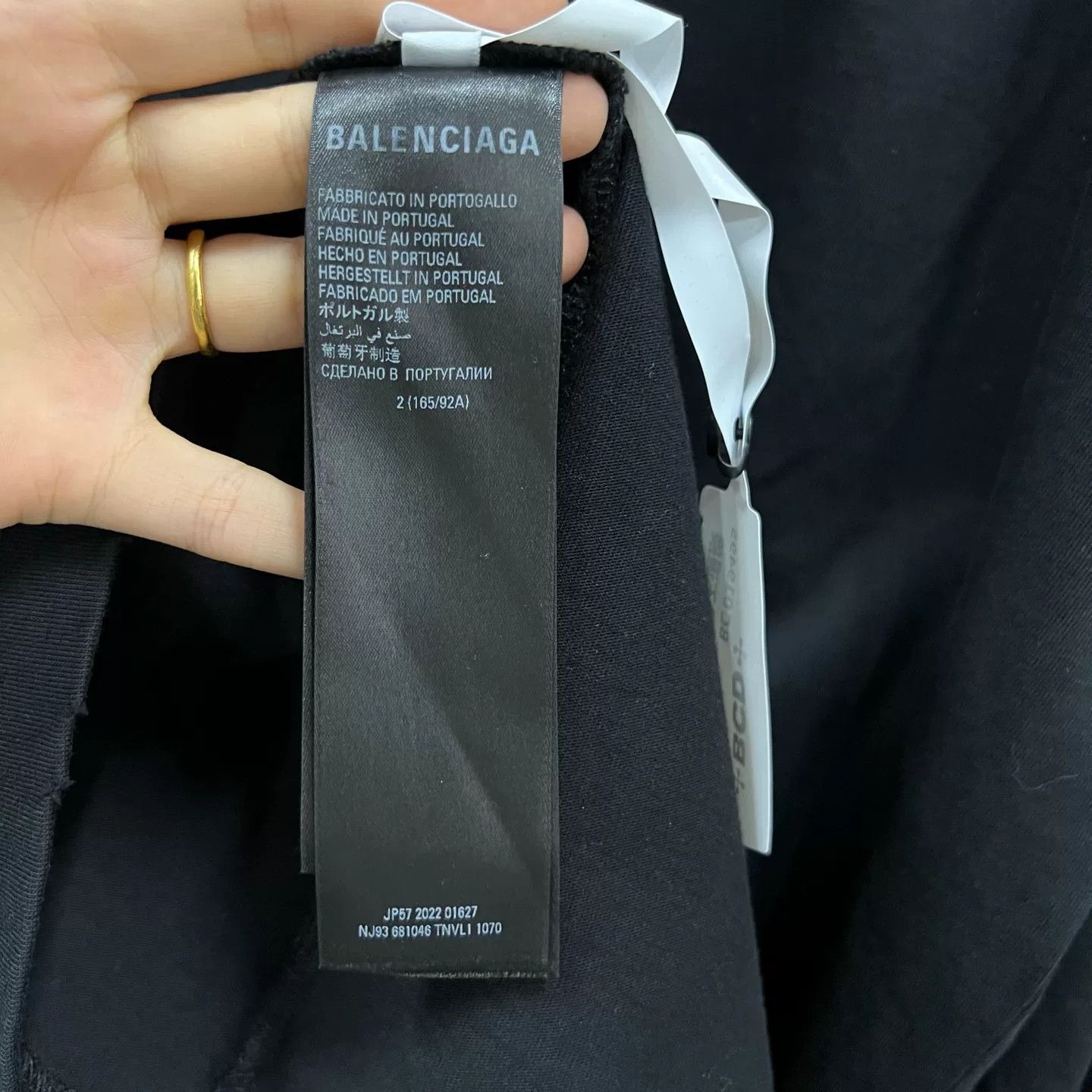 Balenciaga Balenciaga Black Logo Print Long Sleeve Size US M / EU 48-50 / 2 - 3 Thumbnail