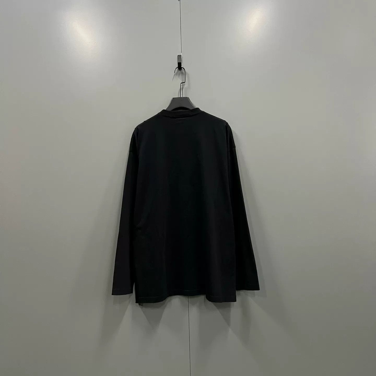 Balenciaga Balenciaga Black Logo Print Long Sleeve Size US M / EU 48-50 / 2 - 2 Thumbnail