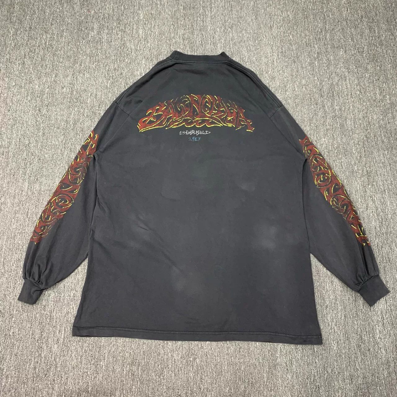 Balenciaga Balenciaga Flame Disaster Sweatshirt Size US XS / EU 42 / 0 - 2 Thumbnail