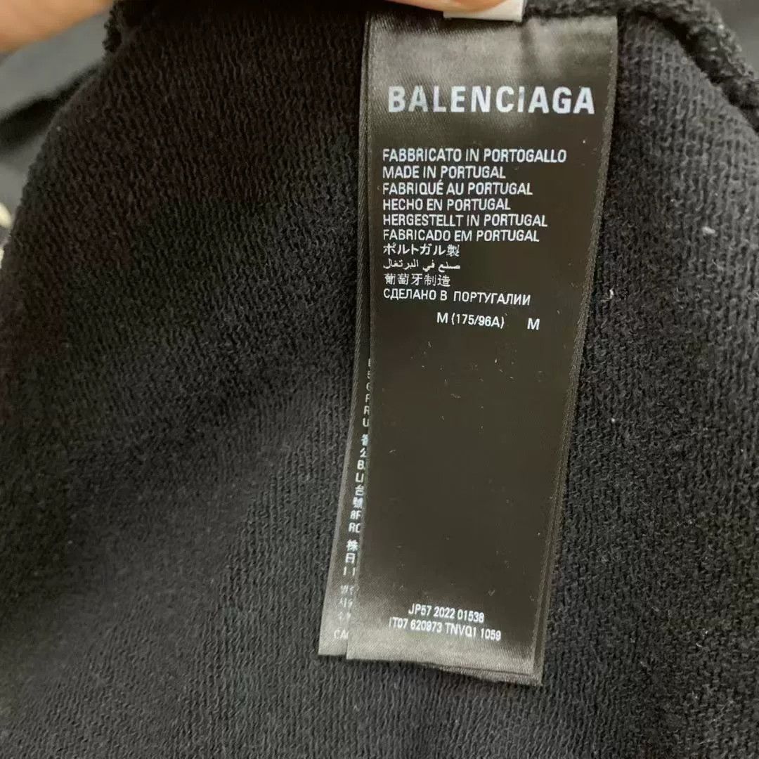 Balenciaga Balenciaga Black Graffiti Hoodie Sweatshirt Size US M / EU 48-50 / 2 - 6 Thumbnail