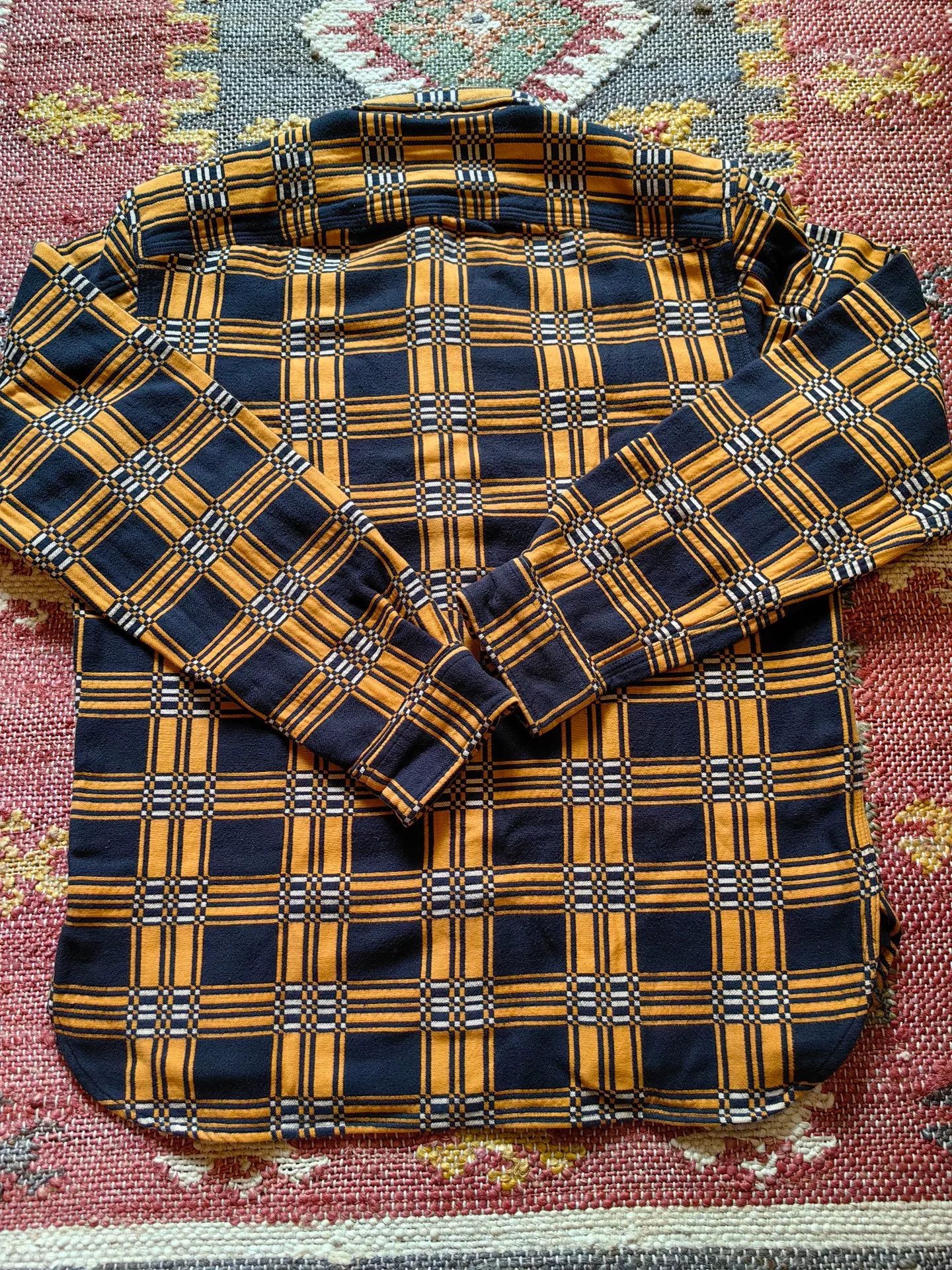 RRL Ralph Lauren RRL Slim Fit Jacquard Work Shirt Size US M / EU 48-50 / 2 - 2 Thumbnail