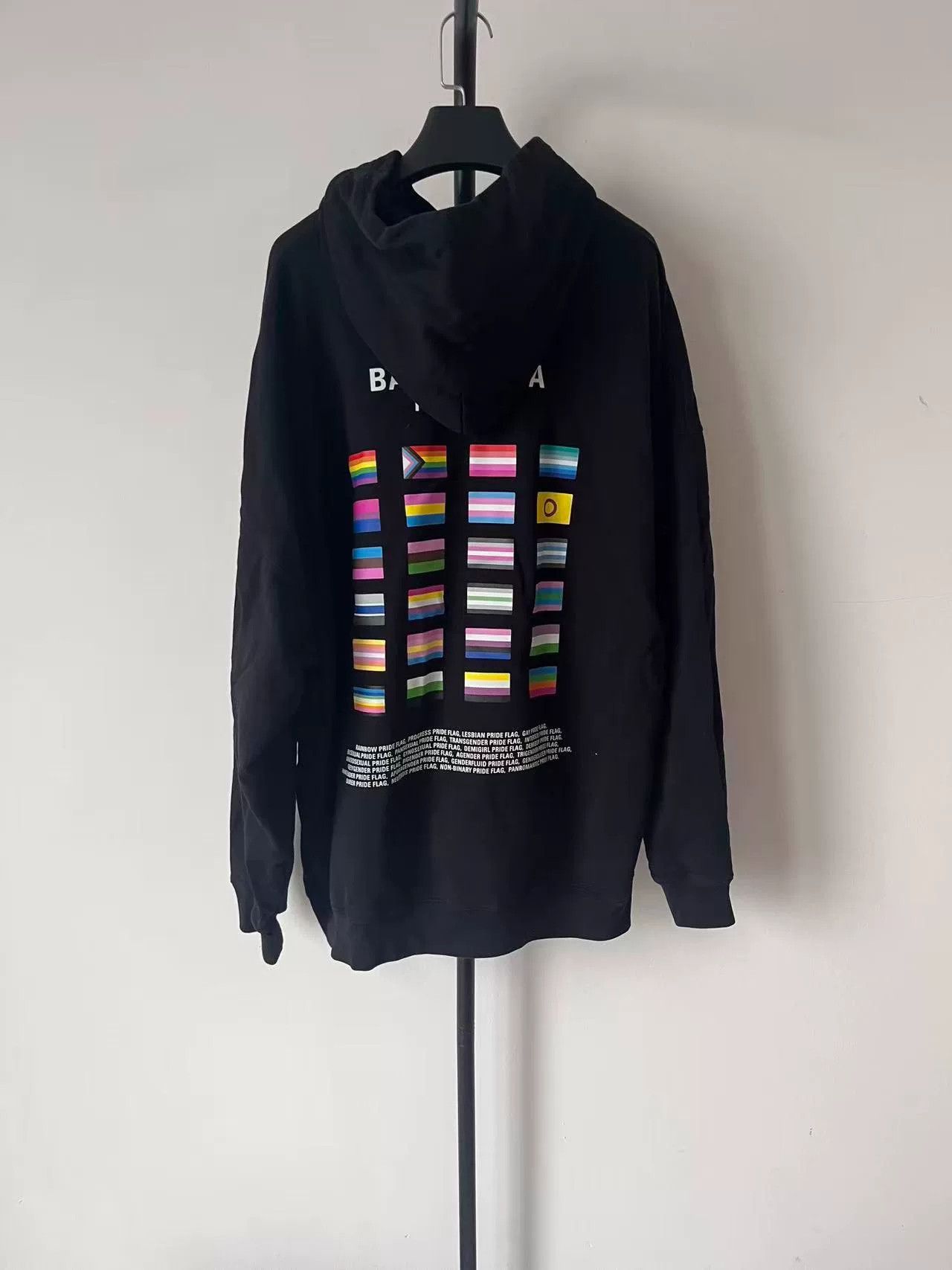 Balenciaga Balenciaga Double Portrait Flag Logo Hoodie Size US XS / EU 42 / 0 - 2 Thumbnail