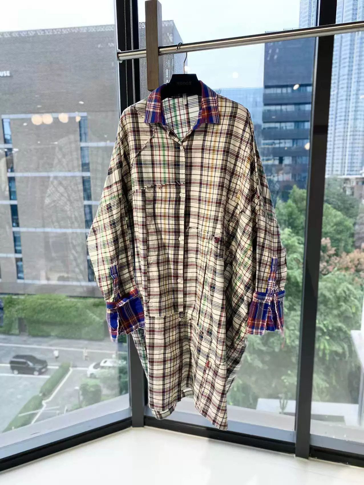 Loewe Loewe Colorful Plaid Shirt Long Coat Size US M / EU 48-50 / 2 - 2 Thumbnail