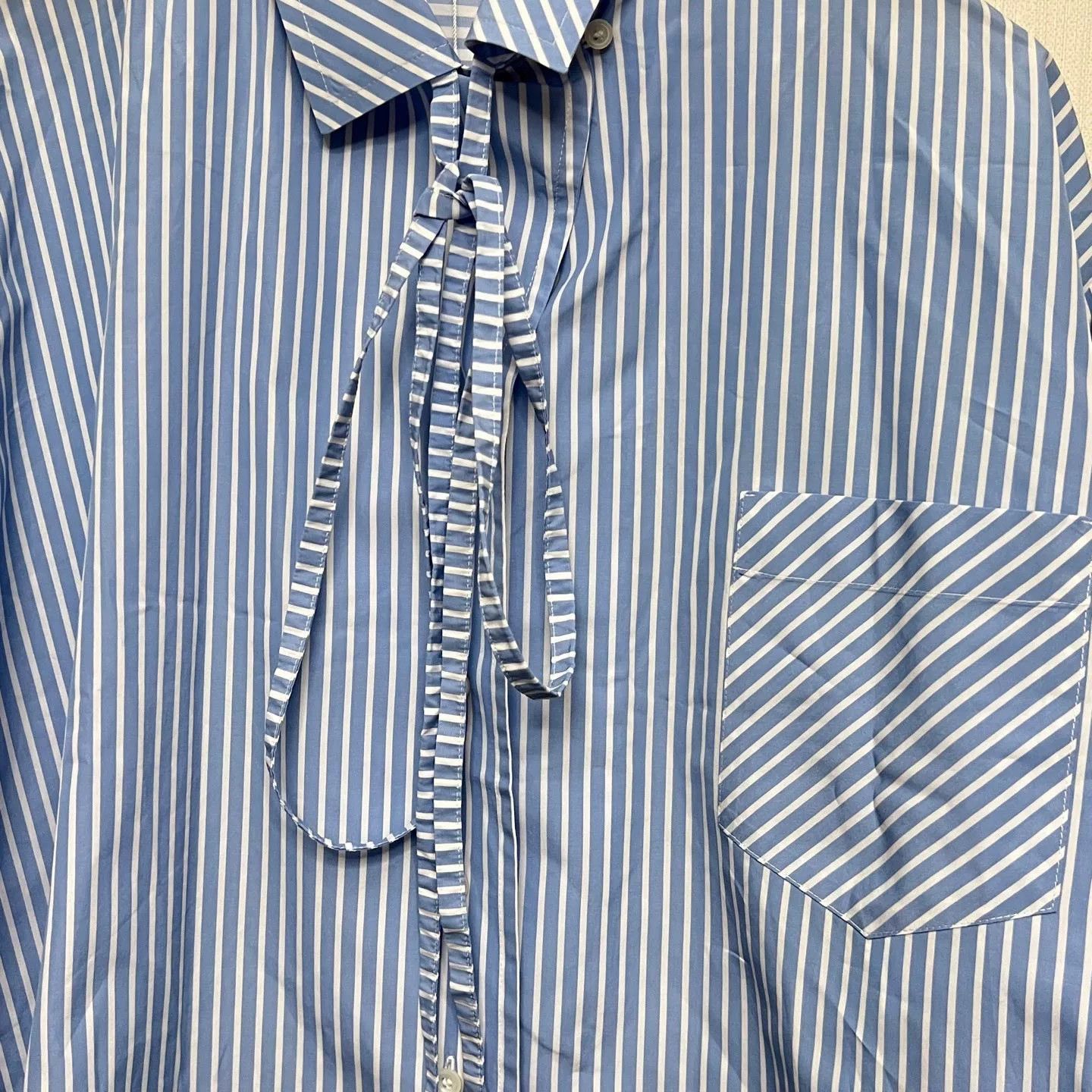 Loewe Loewe Striped Tie-Neck Shirt Size US S / EU 44-46 / 1 - 4 Thumbnail