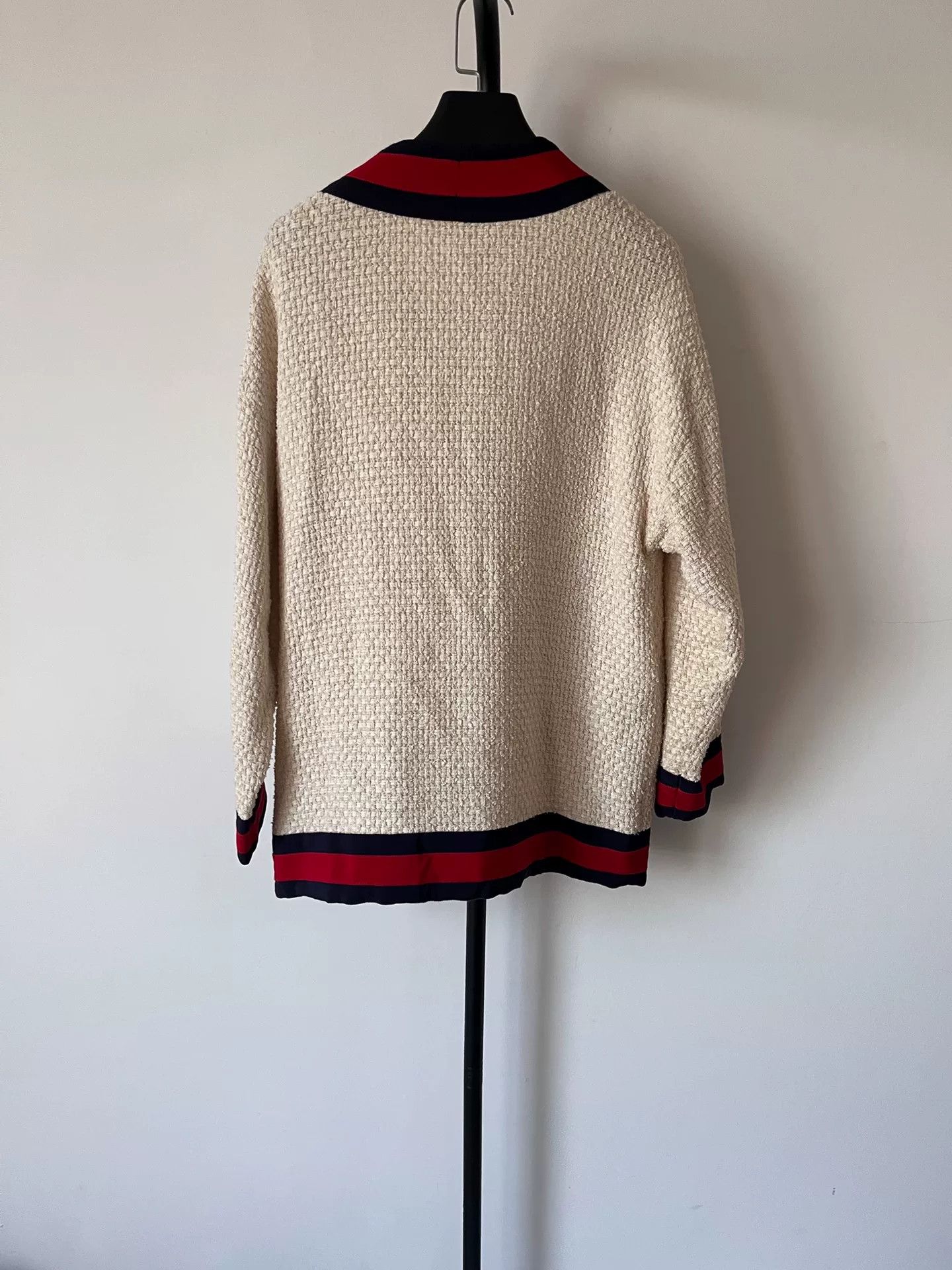 Gucci Gucci Contrast Trim Loose Tweed Jacket Size US S / EU 44-46 / 1 - 2 Thumbnail
