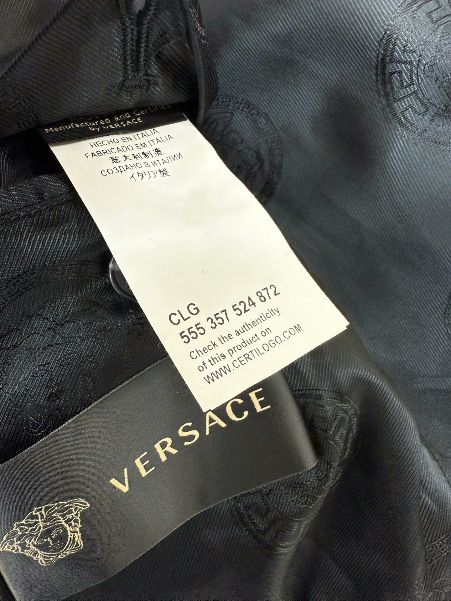 Versace VERSACE Leather Trim Casual Blazer Size US L / EU 52-54 / 3 - 7 Thumbnail