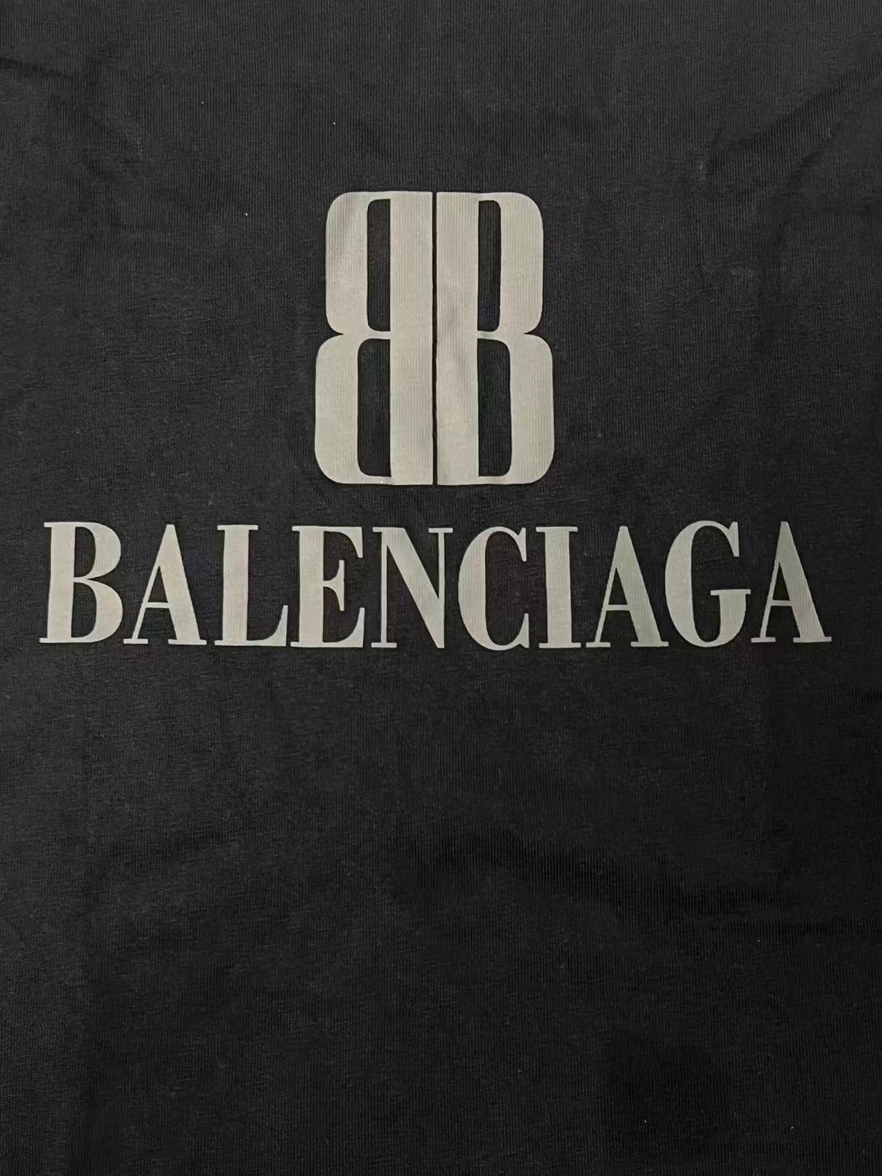 Balenciaga Balenciaga Men's Cotton Short Sleeve T-Shirt Size US M / EU 48-50 / 2 - 3 Thumbnail