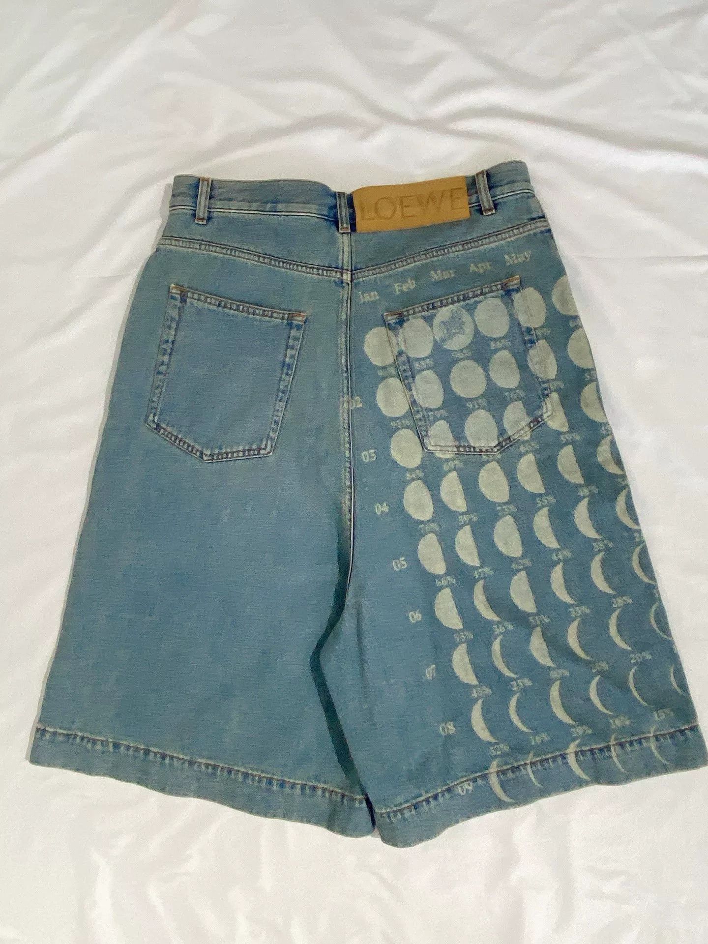 Loewe Loewe Moon Phase Denim Shorts Size US 38 / EU 54 - 2 Thumbnail