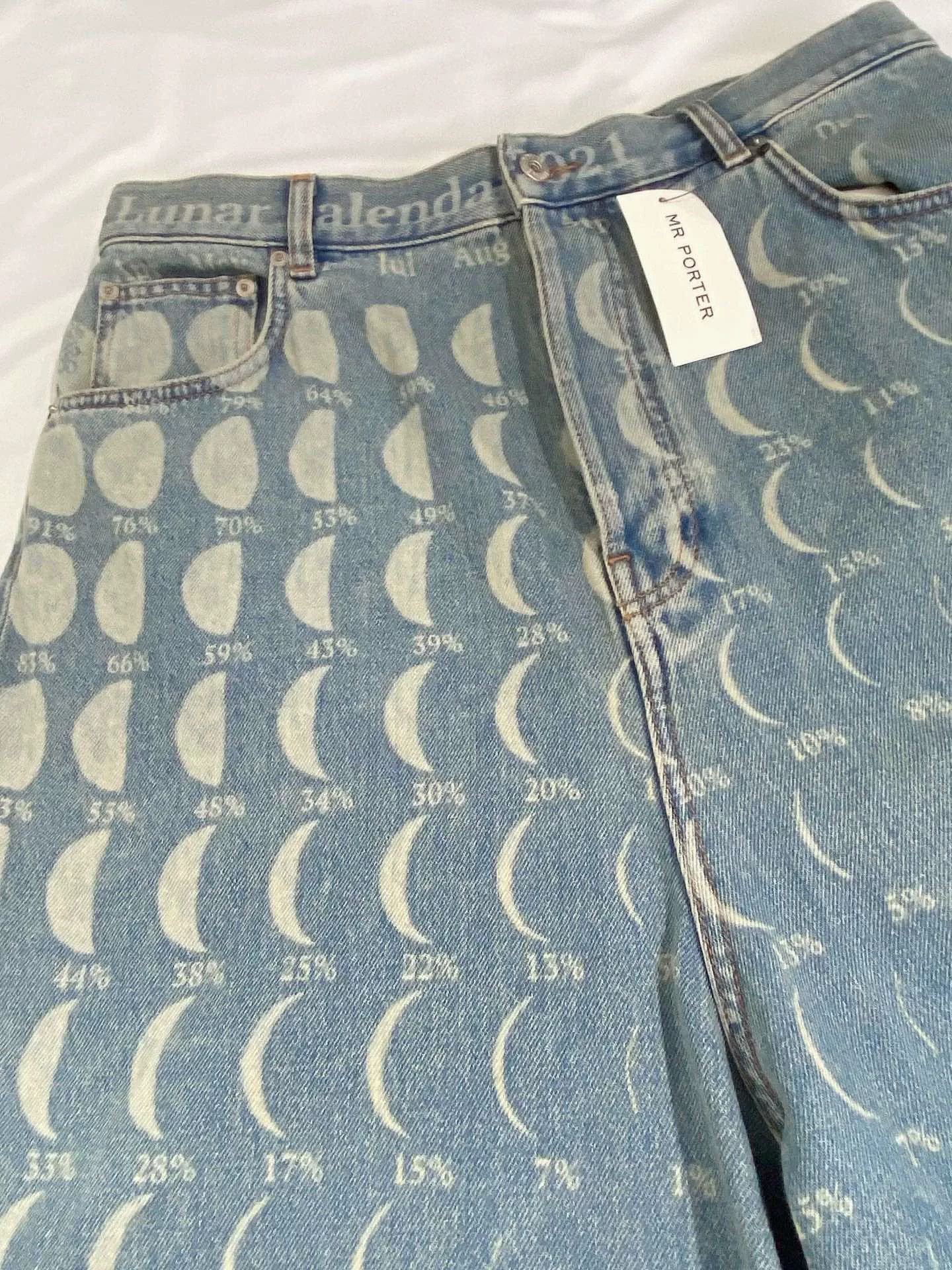 Loewe Loewe Moon Phase Denim Shorts Size US 38 / EU 54 - 3 Thumbnail