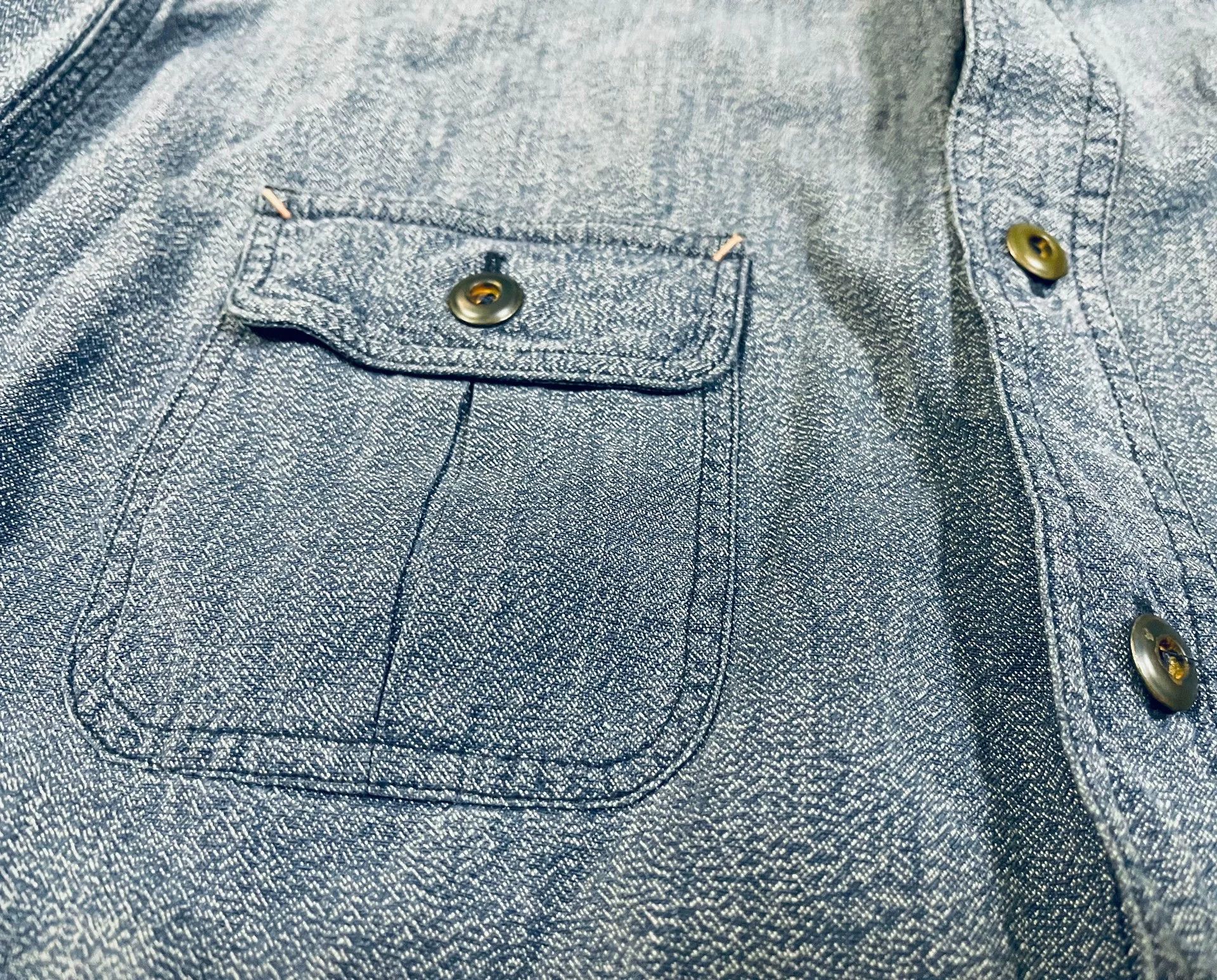 RRL Ralph Lauren RRL Indigo Vintage Workwear Shirt Jacket Size US S / EU 44-46 / 1 - 5 Thumbnail