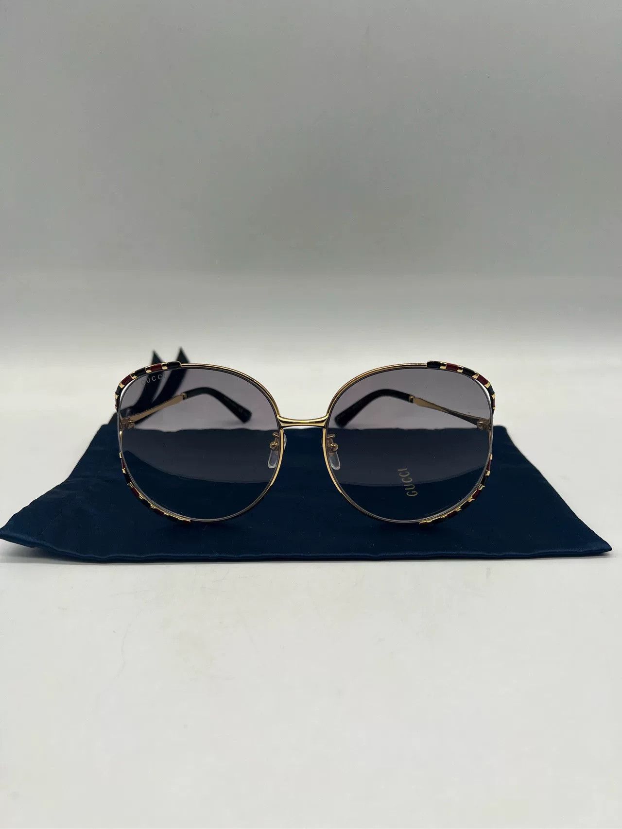 Gucci gucci bamboo sunglasses in red and black Size ONE SIZE - 2 Thumbnail