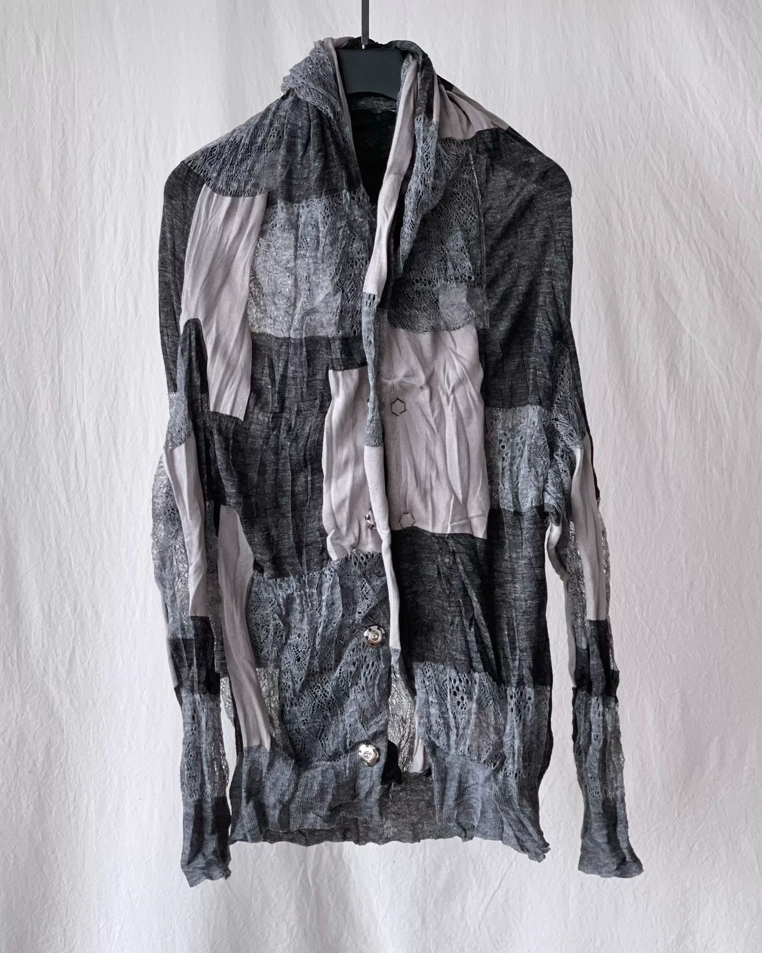 Junya Watanabe elegant layered cardigan with lace detail Size US S / EU 44-46 / 1 - 6 Thumbnail