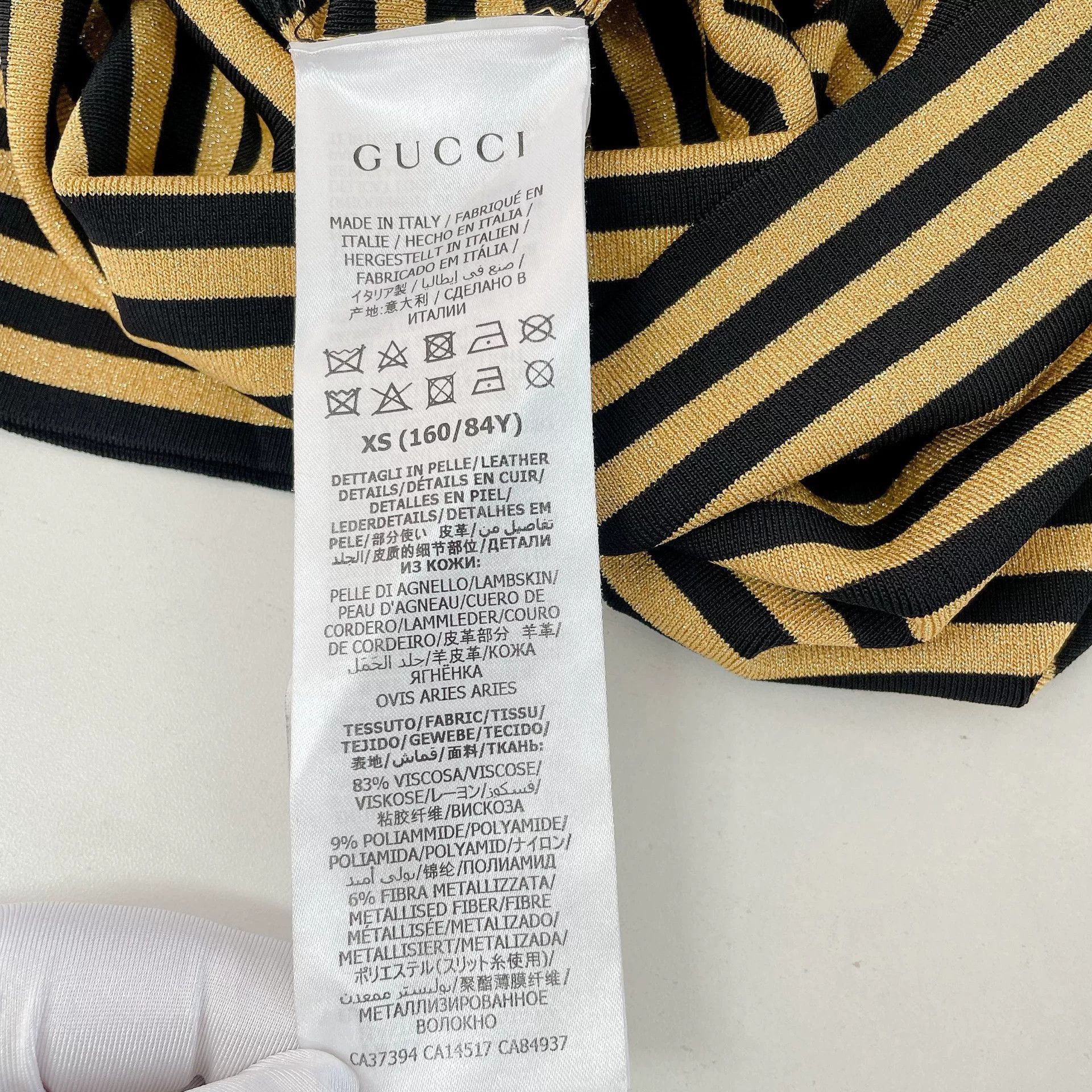 Gucci gucci striped knit top size xs Size US XS / EU 42 / 0 - 8 Thumbnail