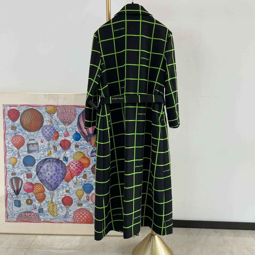 Off-White offwhite long plaid coat size 36 Size US S / EU 44-46 / 1 - 2 Thumbnail