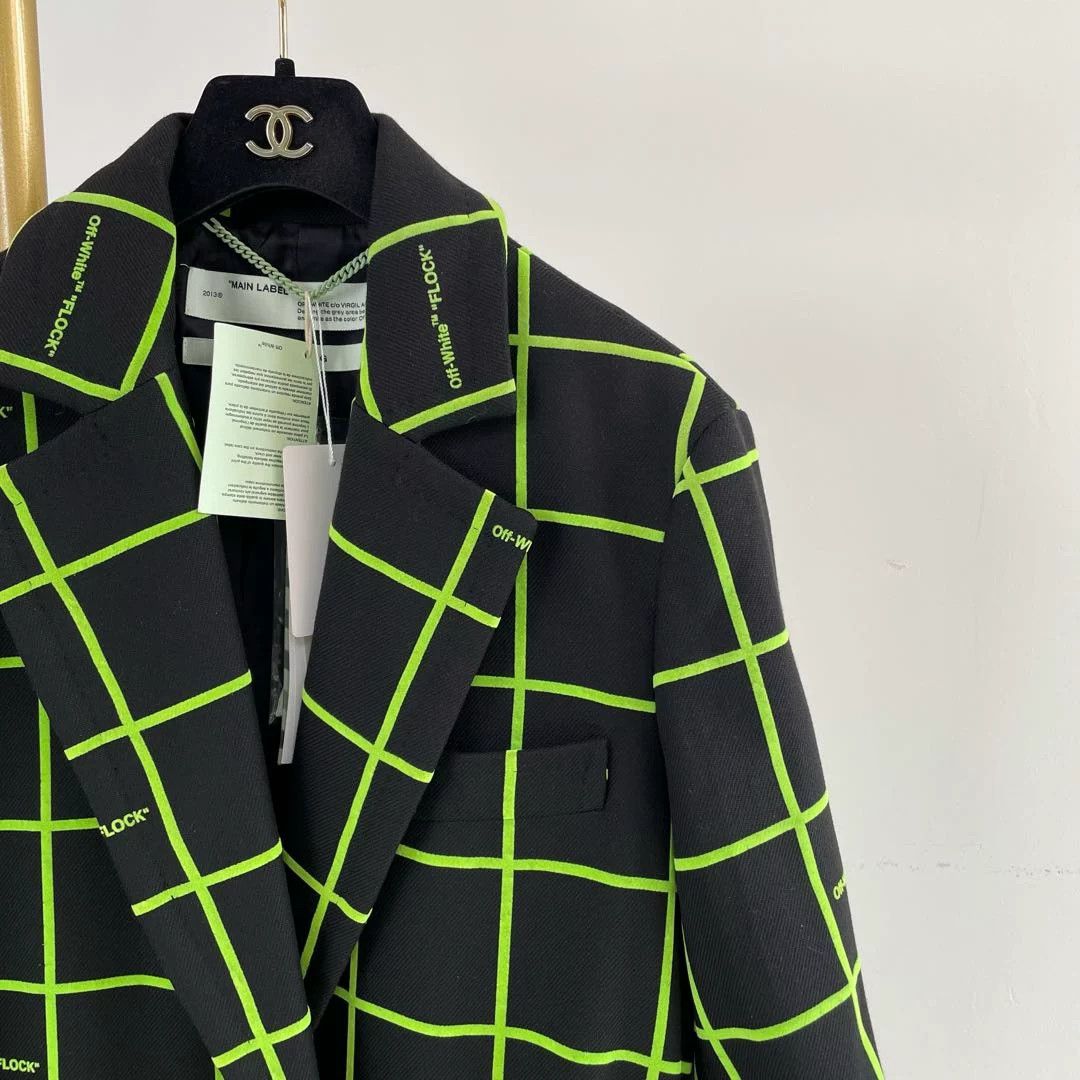Off-White offwhite long plaid coat size 36 Size US S / EU 44-46 / 1 - 3 Thumbnail