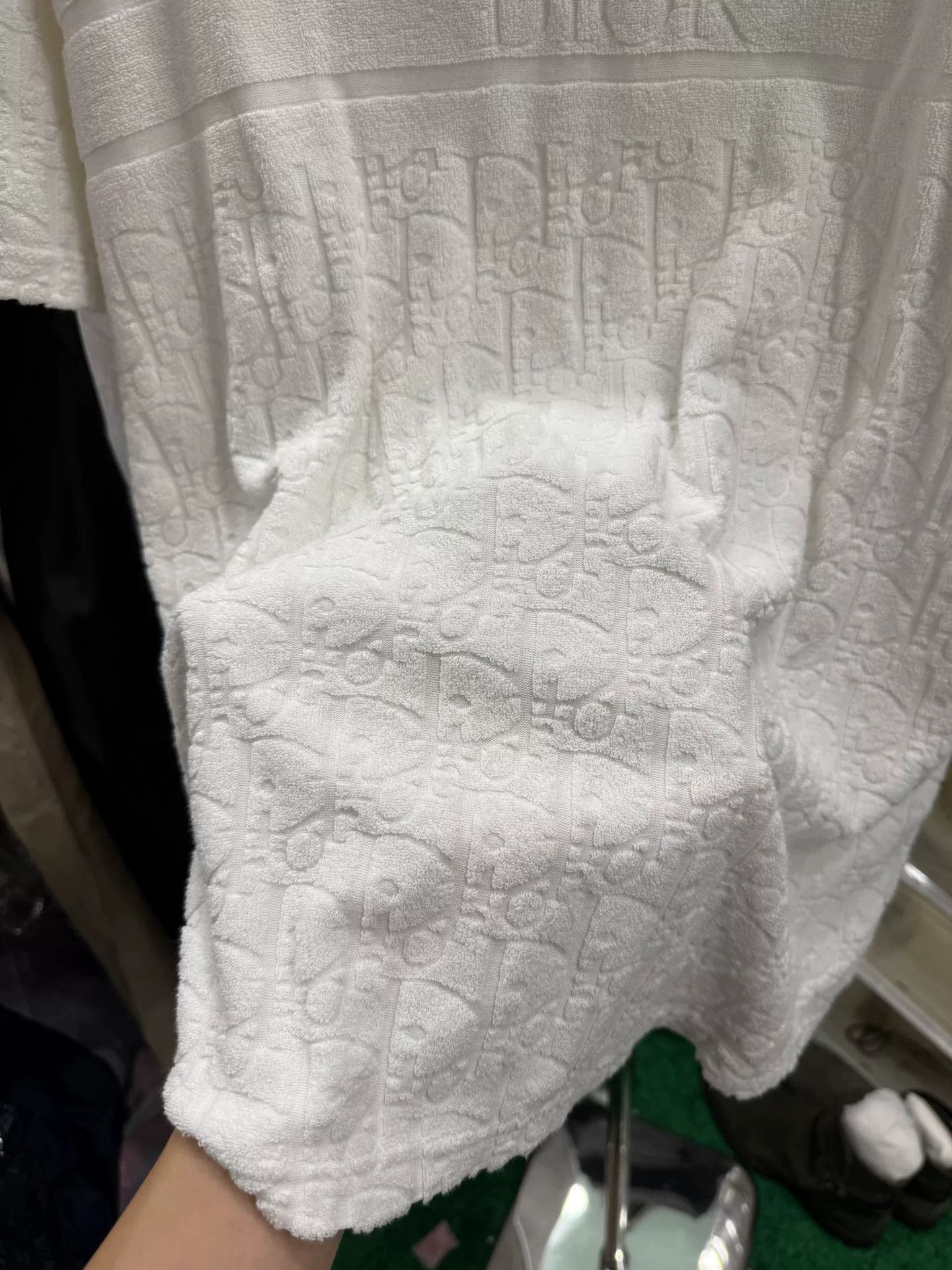 Dior dior oblique logo short sleeve towel top Size US L / EU 52-54 / 3 - 2 Thumbnail