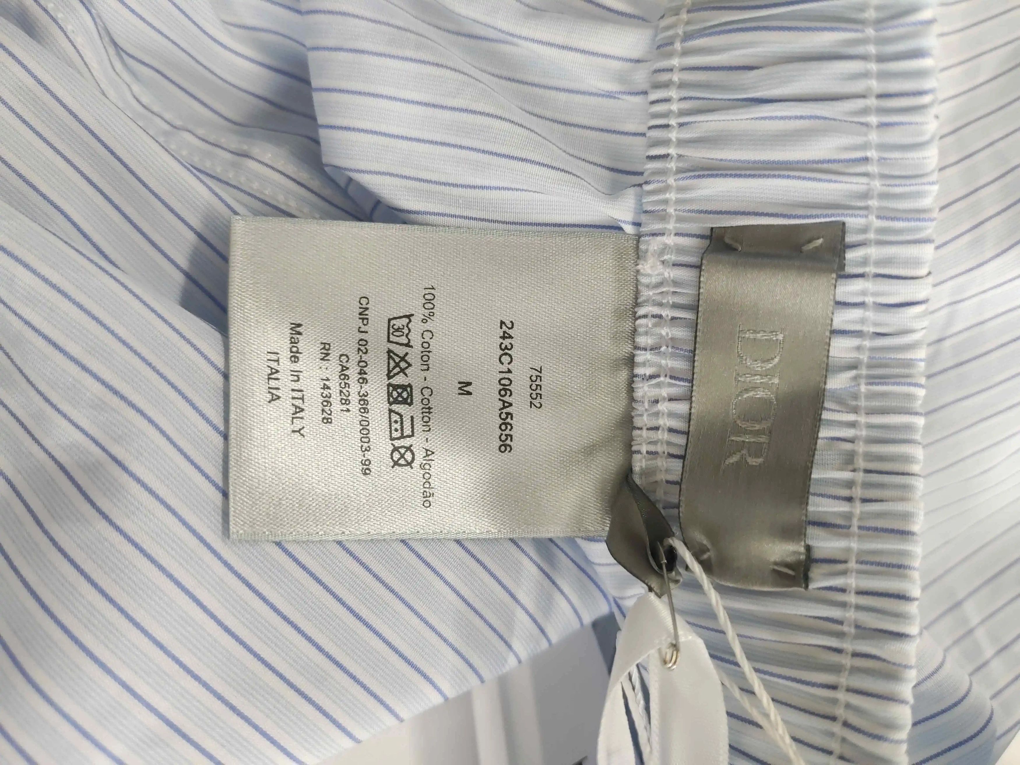 Dior dior blue and white striped shorts Size US 30 / EU 46 - 3 Thumbnail