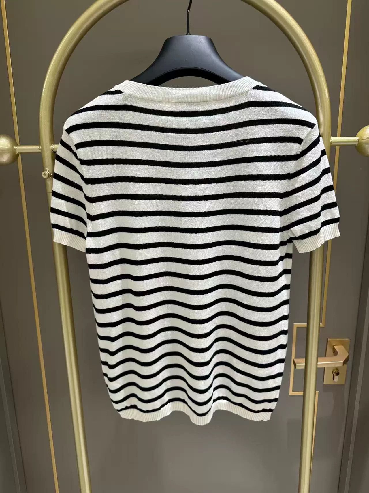 Dior Dior Striped Knit Short Sleeve T-shirt Size US M / EU 48-50 / 2 - 2 Thumbnail