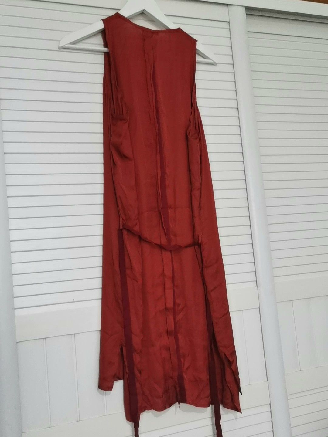 Ann Demeulemeester ann demeulemeester silk dress for women Size US 36 / EU 52 - 4 Thumbnail
