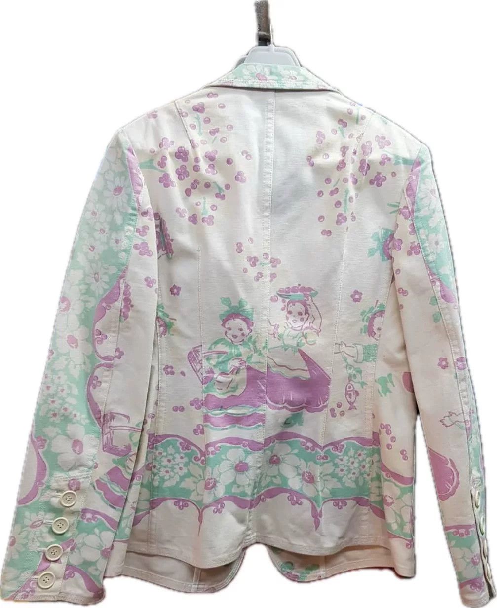 Junya Watanabe beige multi-pattern women's blazer Size US M / EU 48-50 / 2 - 2 Thumbnail