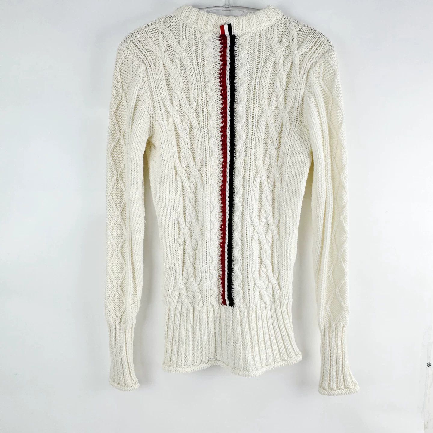 Thom Browne thom browne women's fitted cable knit sweater Size US S / EU 44-46 / 1 - 2 Thumbnail