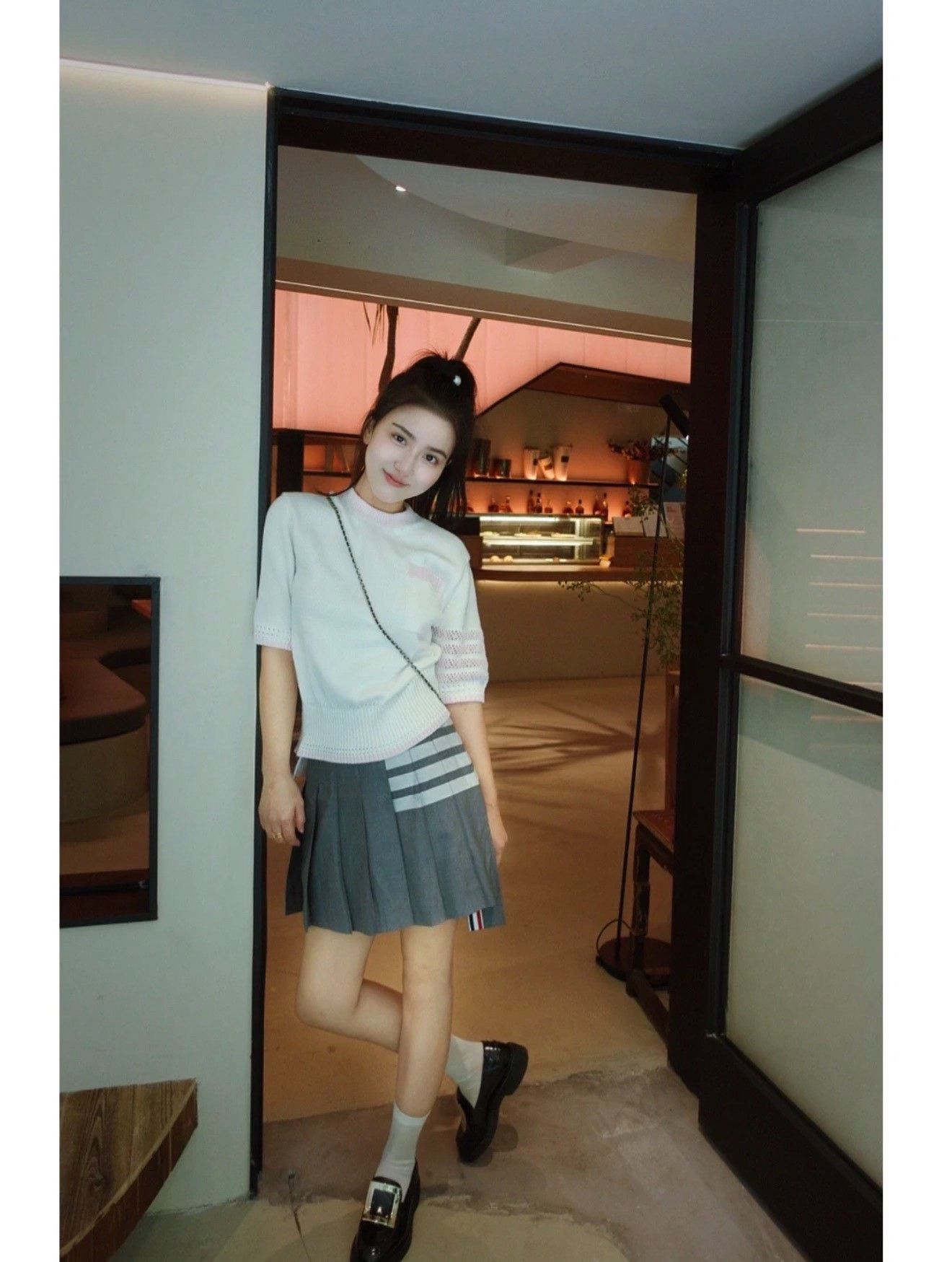 Thom Browne thom browne white knitted short sleeve top Size US S / EU 44-46 / 1 - 8 Thumbnail