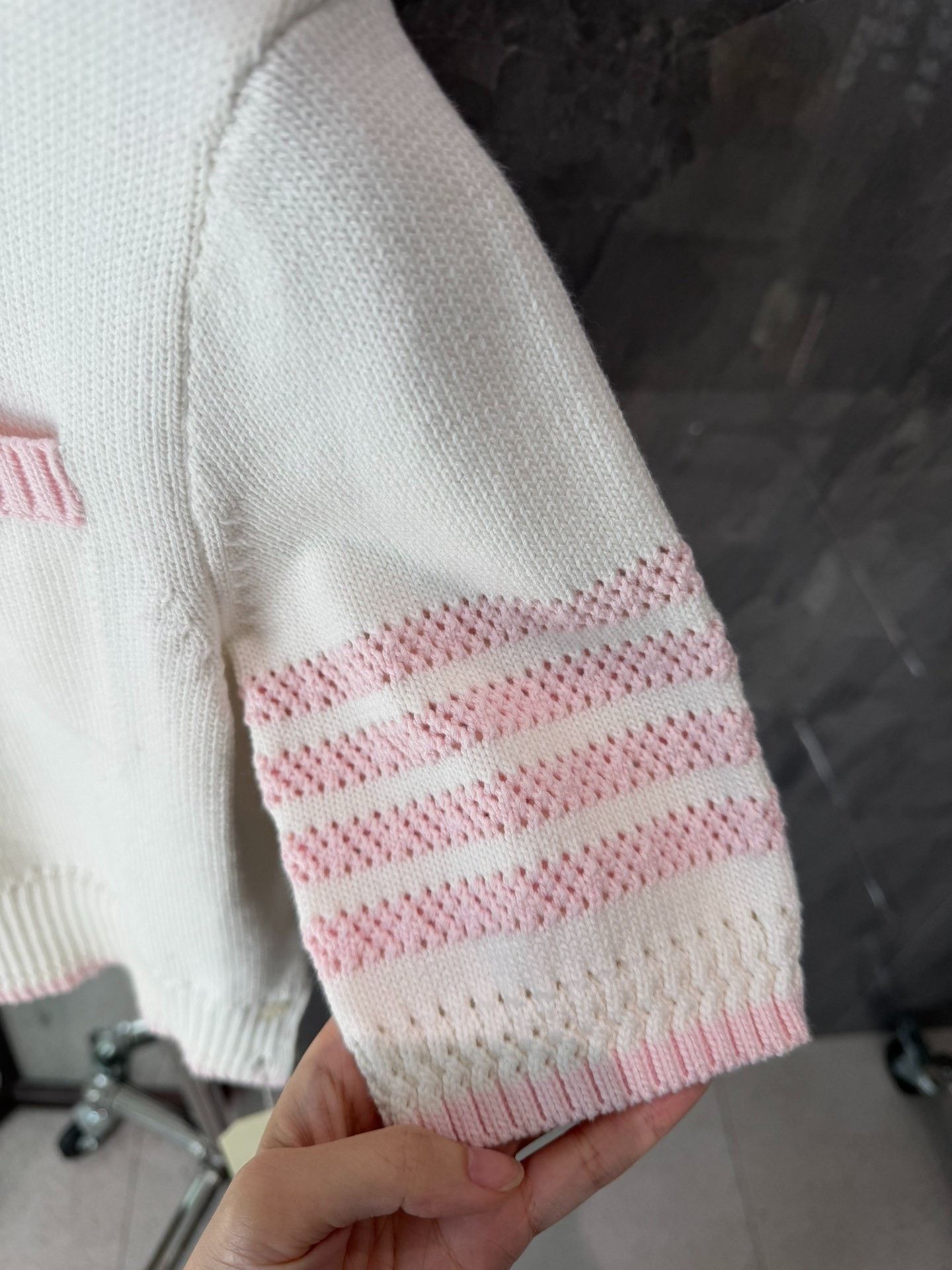 Thom Browne thom browne white knitted short sleeve top Size US S / EU 44-46 / 1 - 4 Thumbnail