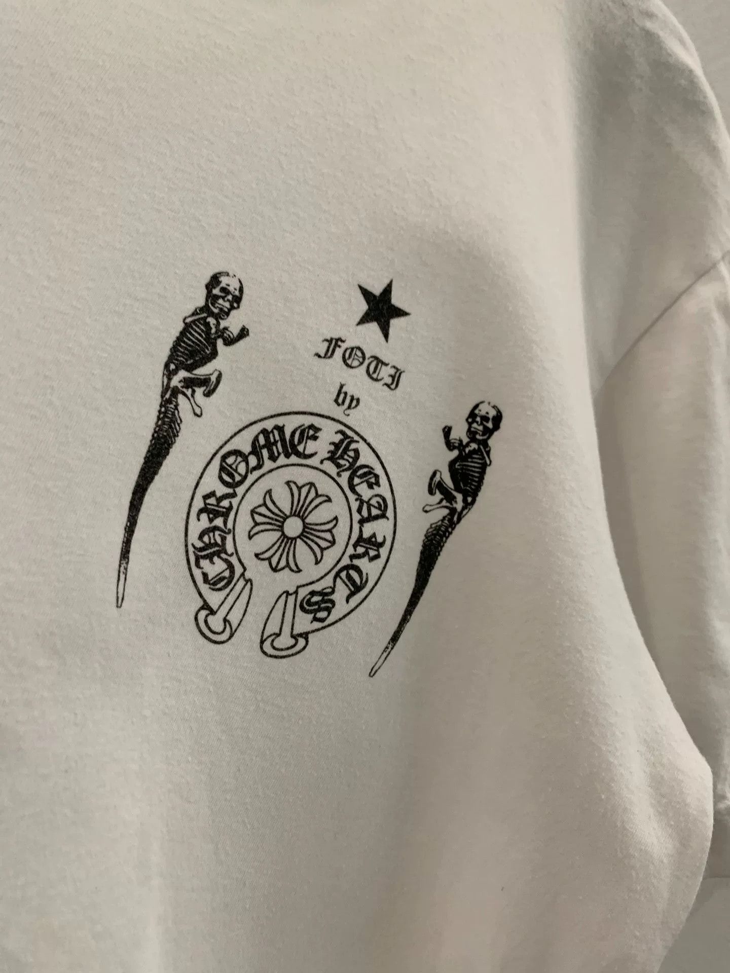 Chrome Hearts chrome hearts white foti skull short sleeve tee Size US M / EU 48-50 / 2 - 3 Thumbnail