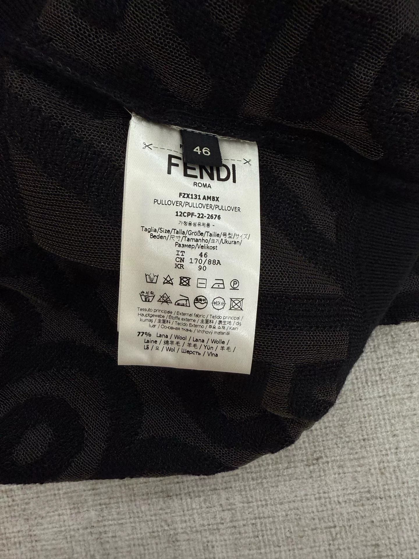 Fendi fendi logo knit pullover sweater Size US M / EU 48-50 / 2 - 5 Thumbnail