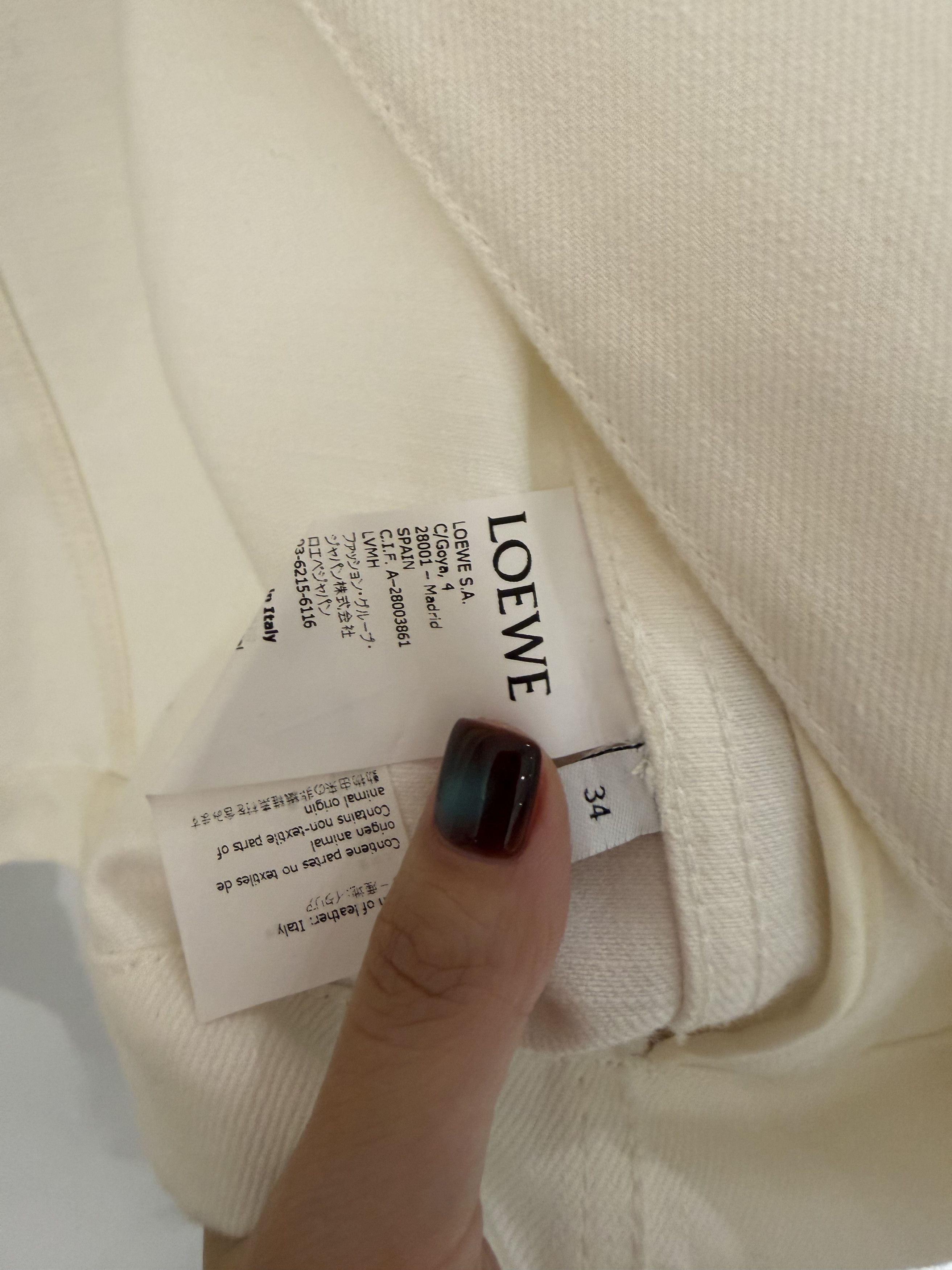 Loewe loewe white denim jacket size 34 Size US S / EU 44-46 / 1 - 8 Thumbnail